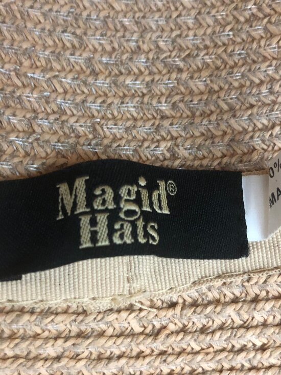 Vintage Magid Straw Cloche Hat – Paper Straw Sun Hat Neutral Beige | Classic main image 8